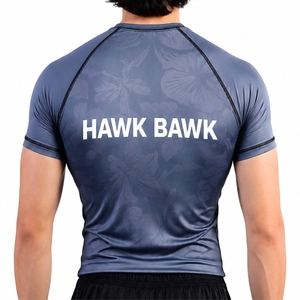 Custom <b>Men's</b> <b>Compression</b> Rash Guard <b>Shirt</b> Training <b>Compression</b> <b>Shirt</b> Breathable & Lightweight Soft Fabric For <b>Men</b> Rash Guard - Product Image 2