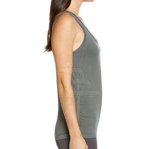 Ropa de Gimnasio sin Mangas, Nuevo Estilo, Camisetas de Tirantes para Mujer en Stock, Hechas de Algodón y Poliéster - Product Image 3