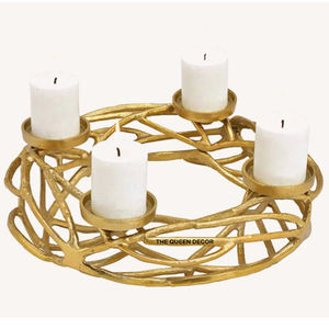 Elegante Portavelas de Concreto Único para Celebraciones Familiares Especiales, Impresionantes Arreglos de Portavelas - Product Image 3