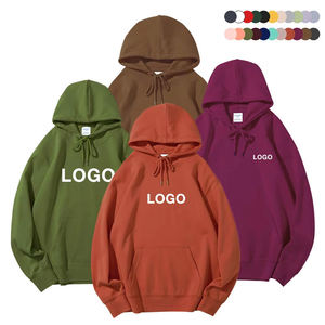 Sudadera con Capucha de Forro Polar Grueso para Hombre, con Logotipo Bordado Personalizado, 100% Algodón, Talla Grande - Product Image 3