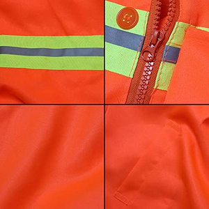 Overol de Trabajo Industrial de Alta Visibilidad, Reflectante, Seguro, Duradero, Transpirable, de Poliéster, Unisex, de Secado Rápido - Product Image 5