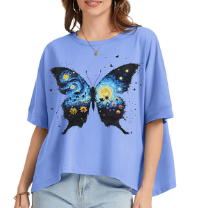 Camiseta de Mujer Más Vendida, Cuello Redondo, Manga Corta, Diseño Versátil, Estilo Vintage Clásico y Elegante - Product Image 1