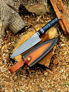 มีดทำครัวเหล็กดามัสกัสทองแดงระดับมืออาชีพ – ผู้จัดจำหน่ายมีดสำหรับร้านอาหาร - Product Image 4