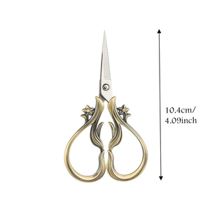 Industrial-Grade 3.5mm Fine Pointed Stainless Steel Sewing Embroidery Scissors Smooth Edge Snipping Needlework Shear Scissors - Product Image 1