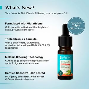 Sérum à 10% de vitamine C Pilgrim - 0,34 fl oz (10 ml) pour une peau éclatante avec 5% de niacinamide, d'acide hyaluronique et d'acide glycolique - Product Image 4