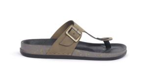 Men’s Casual Buckle Slide <b>Sandals</b>, Open Toe Comfort Slippers, Adjustable Strap with Textured Rubber Sole for Everyday Wear - Product Image 3