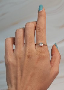 4 Stone Lab Grown <b>Diamond</b> Gold Plated <b>Ring</b> 0.24 CT | IGI Certified | Party & Wedding Anniversary Bridal Jewelry - Product Image 2