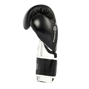 Gants de boxe Phenom neufs - Noir et blanc, fabrication personnalisée, gants de boxe en cuir de haute qualité professionnels - Product Image 2