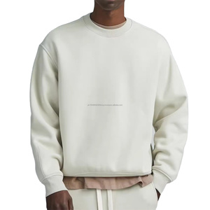 Nueva Colección Otoño Invierno Sudadera Extra Grande de Algodón y Poliéster con Forro Polar, Hombros Caídos y Cuello Redondo - Product Image 1