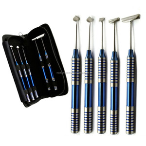 Kit de Cepillado Suave para Implantes Dentales Profesionales, Juego de Instrumentos Quirúrgicos Linguales de Acero Inoxidable, 5 Piezas - Product Image 5