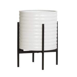 Pot de fleurs en métal d'extérieur, durable, pour jardin, balcon, terrasse, décoration de la maison et utilisation longue durée - Product Image 5