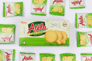 Halal atela ขนมมันกรอบ150กรัมรสหวานเค็มแครกเกอร์อบเพื่อสุขภาพคาร์โบไฮเดรตต่ำไขมันต่ำน้ำตาลต่ำ - Product Image 4