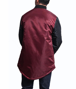 Nuevas Chaquetas Bomber de Moda Urbana al por Mayor para Hombre, Chaqueta Bomber Vintage de Satén Oversize de Poliéster para Invierno - Product Image 4