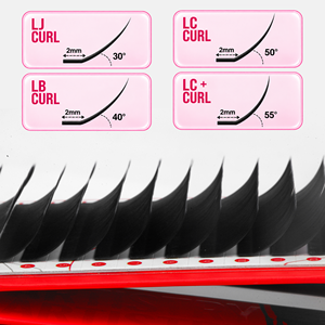 Extensions de cils en cachemire Charmlash en gros, courbure LJ, plateaux de cils effet lift naturel, longue durée, confortables, épaisseur personnalisable - Product Image 1