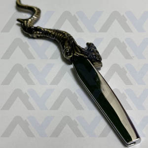 Navaja de Adelgazamiento de Pelo con Diseño de Dragón para Barberos, de Acero Inoxidable, Herramienta para Estilizar el Cabello y Adelgazar la Barba - Product Image 5