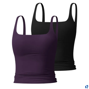 Womens Knitted 100% Cotton Tank <b>Tops</b> Breathable Sleeveless Activewear Casual Summer <b>Tops</b> Custom Manufacturer Factory Direct - Product Image 4