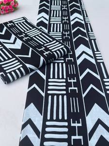 Tissu nigérian en coton imprimé à la cire authentique pour les femmes Designs uniques de qualité supérieure Motifs vibrants populaires en Libye - Product Image 2