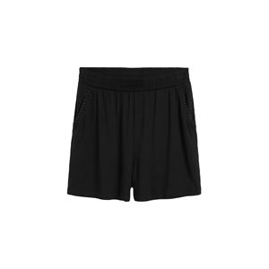 กางเกงขาสั้นผ้าฝ้ายเอวสูงสำหรับผู้หญิงกางเกงขาสั้นเอวยางยืดสำหรับใส่กลางแจ้งดีไซน์ใหม่สำหรับฤดูร้อน2025 - Product Image 1