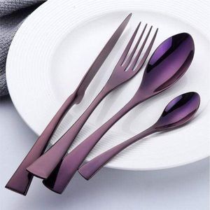 Modern 20pc Stainless Steel Cutlery <b>Set</b> Silver Flatware Luxury Mirror Polished Knife ForkSpoon <b>Dinnerware</b> <b>for</b> Hotel Home Cutlery - Product Image 5