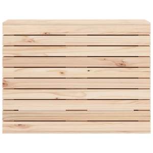 Panier à linge en pin massif 34,8"x17,3"x26"-Solution de rangement durable et pratique - Product Image 5