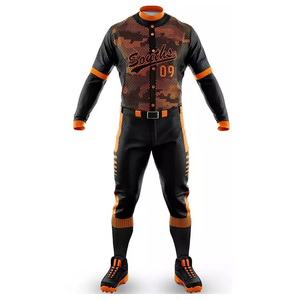 ชุดยูนิฟอร์มเบสบอลพิมพ์ลายระบายอากาศได้ดี ขายดีที่สุด สีพื้น 100% โพลีเอสเตอร์ พิมพ์โลโก้ตามสั่ง สำหรับผู้ใหญ่ ทั้งชายและหญิง - Product Image 5