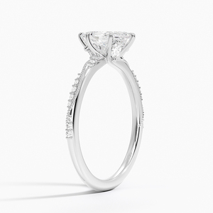 Anillo BOJ 0150 con Corte Marquise, Plata 925, Engaste de Puntas para Alivio de Migrañas, Anillo Solitario con Diamante de 2ct, Color D, VVS1, Moissanita GRA, Precio Bajo - Product Image 2