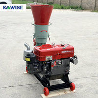 Machine à granulés de bois diesel, moulin à granulés de biomasse pour sciure de bois, coques de riz, paille et usage agricole à petite échelle