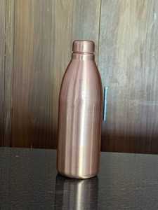 Modern Luxury Eco-Friendly Copper <b>Water</b> <b>Bottle</b> for Healthy Lifestyle Drinking Storage Travel Workplace <b>Gym</b> Yoga and Outdoor Use - Product Image 4