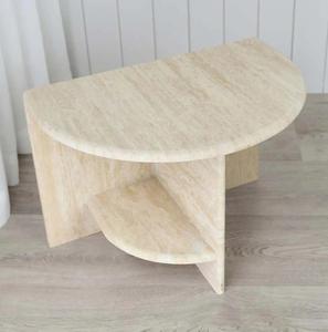 Mesa de Centro Moderna de Piedra Travertino, Mesa de Centro de Mármol Natural, Muebles de Lujo para Sala de Estar, Mesa de Piedra Hecha a Mano - Product Image 3