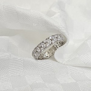 Anillo de boda de lujo personalizado para mujer, Plata de Ley 925, oro blanco de 14 quilates, oro de 18 quilates, anillo de corte de pera de calidad VVS - Product Image 2
