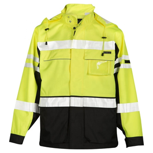 Chaqueta de Trabajo Reflectante con Luces LED, 100% Poliéster, Multibolsillos, para Exteriores, Suministro de Fábrica - Product Image 2