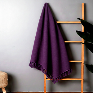 Plain Solid Cotton <b>Throw</b> Blanket Soft Lightweight Breathable Handmade <b>Sofa</b> <b>Cover</b> Bed <b>Throw</b> Natural Cotton Home Decor Use - Product Image 4