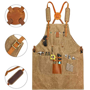 Grembiule da Uomo in Seta Goffrata Stile Vintage per Ristoranti e Bar - Abbigliamento da <span class=keywords><strong>Lavoro</strong></span> Elegante di Qualità Superiore per Lavori Pesanti - Product Image 2