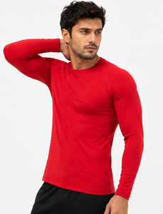 Yoga <b>Compression</b> T-<b>Shirt</b> <b>Men</b> Workout Exercise <b>Compression</b> Rash Guard <b>Men's</b> Base Layer Sportswear Slim T <b>Shirt</b> Crew Neck Long - Product Image 6