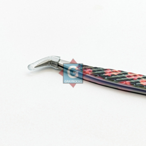 Pinzas para pestañas de acero inoxidable con diseño floral para depilación facial - Product Image 4