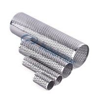 Saringan Mesh Industri Tahan Lama OEM Kustom Dua Lapis, Pelat Filter Berlubang Persegi dan Bulat dari Baja Tahan Karat