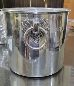 Seau à glace réutilisable en aluminium antirouille, refroidisseur à vin avec logo personnalisé pour les fêtes, écologique - Product Image 2