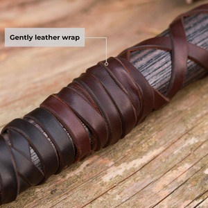 Hacha Vikinga Tomahawk, Cabeza de Acero Forjado, Mango de Madera, Herramienta de Supervivencia de Grado Industrial de Lujo, Diseño Celta Decorado - Product Image 5