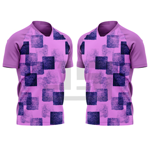 Maillot de football respirant 100 % coton pour adultes, léger, col en V, séchage rapide, personnalisable avec le nom de l'équipe, entraînement sportif - Product Image 6