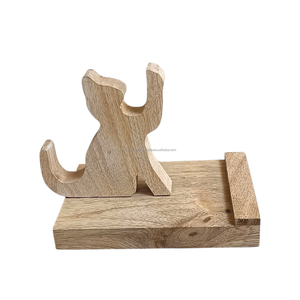 ที่วางโทรศัพท์มือถือรูปสัตว์ทำมือจากไม้เนื้อแข็ง ใช้ได้ทั้งในรถและที่บ้าน ใช้ได้กับโทรศัพท์มือถือและแท็บเล็ต - Product Image 1