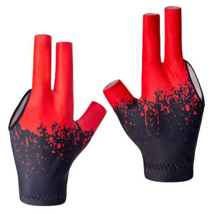 Gants de billard à trois doigts antidérapants confortables, best-sellers, de haute qualité, respirants, couleur unie, gants de snooker - Product Image 4