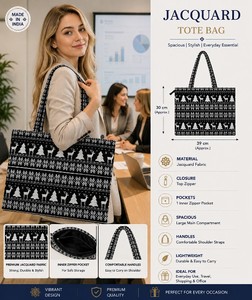 Premium Woven Jacquard Drawstring <b>Backpack</b> <b>Bag</b> Eco-Friendly Durable Fabric - Product Image 4