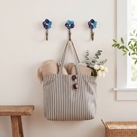 Lot de 3 crochets muraux décoratifs en céramique pour fleurs, porte-manteaux, serviettes et clés, pour chambre, salle de bain, entrée, décoration intérieure, fournisseur en gros
