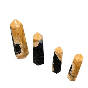 Obelisco Decorativo de Piedra Pulida de Raíz de Palma Natural Premium con Diseño de Ojo Único para el Hogar y Colección - Product Image 2