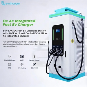 เครื่องชาร์จ AC DC EV แบบ3ใน1 400kW ระบายความร้อนด้วยของเหลว CCS2สถานีรวมสำหรับงานหนัก - Product Image 1