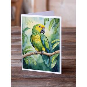 Lunatique A7 Taille 5x7 Cartes de Note Vierges Paquet de 8 pour Amazon Perroquet Cartes de Voeux avec Enveloppes Conception Jaune - Product Image 2