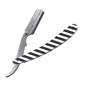 Top Selling Professional Barber Straight Razor Stainless Steel Anti-Rust Plastic Handle A+ Grade Quality Grooming Tool for <b>Men</b> - Product Image 3