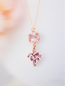 Colgante de Amatista en Plata de Ley 925 con Baño de Oro de 14K, Joyería Nupcial Morada, Collar con Piedra Preciosa, Regalo - Product Image 6