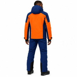Ensemble veste et pantalon de ski imperméable pour homme, orange, marine, noir, combinaison de snowboard d'hiver, coupe-vent - Product Image 4