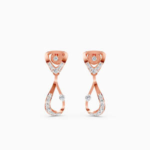Pendientes de Diamantes Geométricos en Plata 925, Joyería Clásica para Mujer, Corte Brillante Redondo, Engaste de Garras - Product Image 4